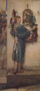 Alma-Tadema, Sir Lawrence A Street Altar (mk23) Germany oil painting artist